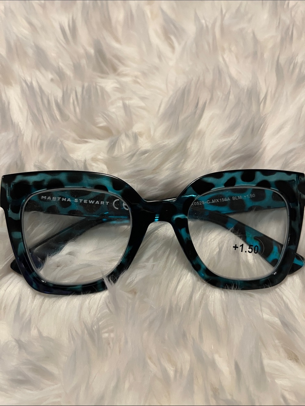 Martha Stewart Teal Tortoiseshell Reading Glasses